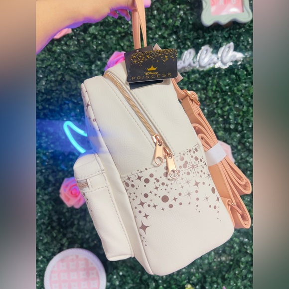 Loungefly Disney The Little Mermaid Ariel Rose Gold Mini Backpack - Picture 4 of 7